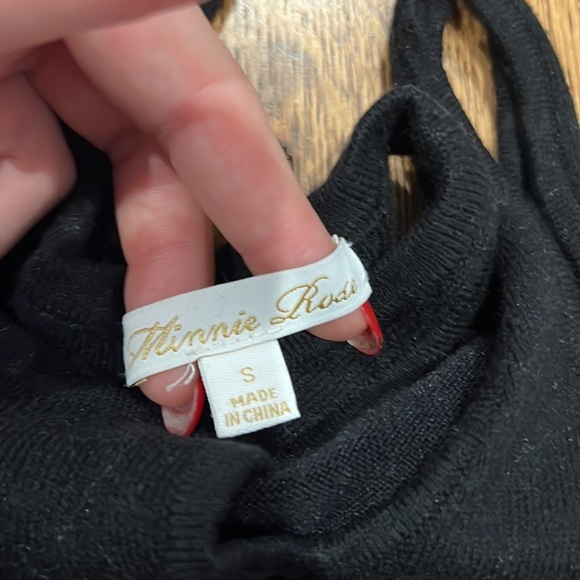 Minnie Rose Women’s Tank Top Black Size Small - Picture 3 of 4